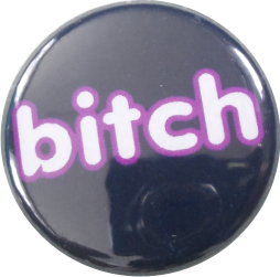 Bitch button black